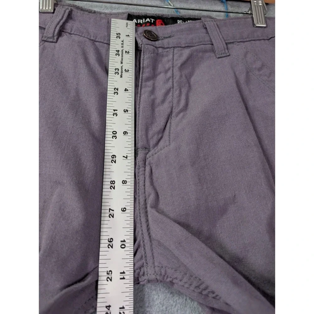 Ariat FR CAT 2 2112 Flame Resistant Work Pants 30x27 Gray Utility Workwear